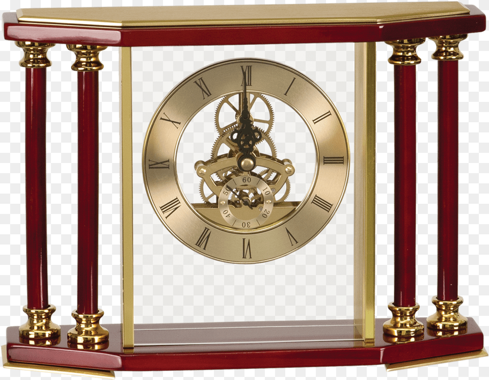 Marble Pillar Exective 4pillar Gold U0026 Rosewood Piano Clock, Wristwatch, Analog Clock Png