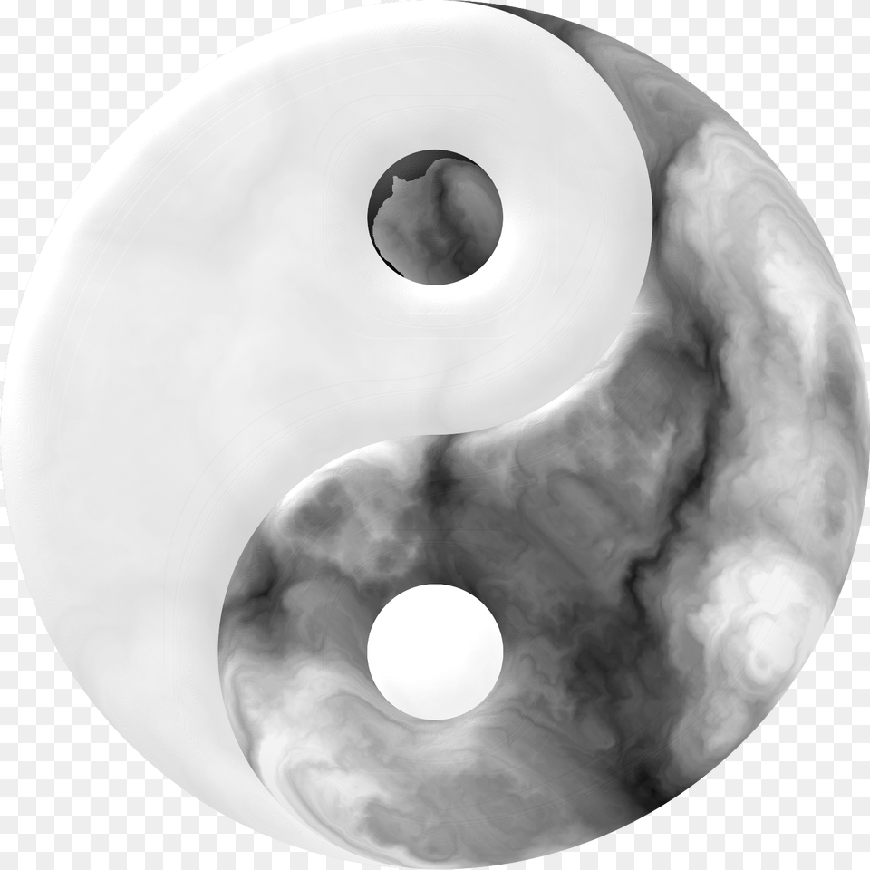 Marbled Yin Yang Clip Arts Transparent Yin Yang, Sphere, Hole Free Png