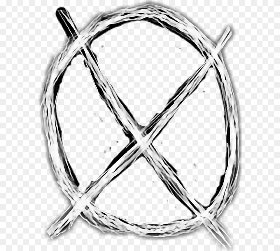 Marblehornets Marble Hornets Symbol Transparent, Wire, Person, Barbed Wire Free Png