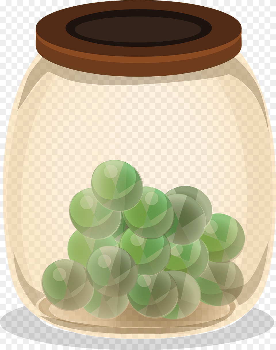 Marbles In A Container, Jar, Pottery, Food, Fruit Free Transparent Png