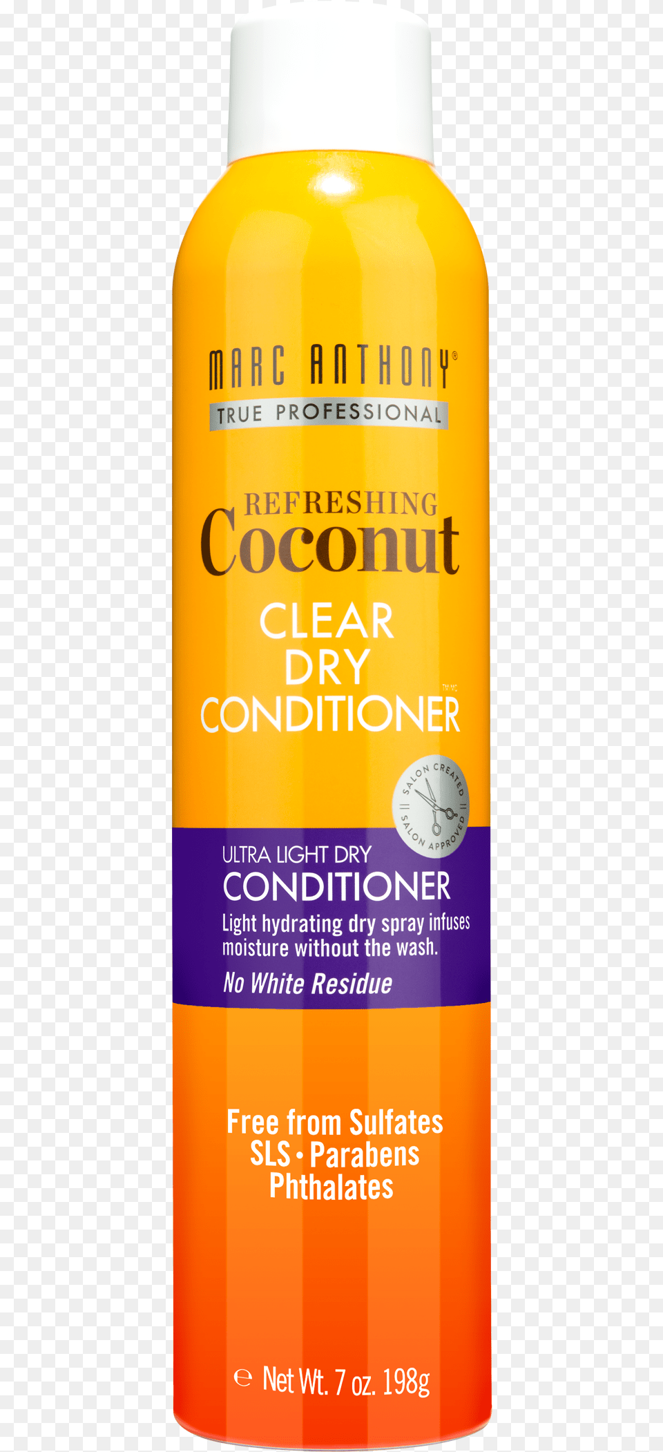 Marc Anthony Refreshing Coconut Clear Dry Shampoo, Bottle, Cosmetics, Sunscreen, Perfume Free Transparent Png