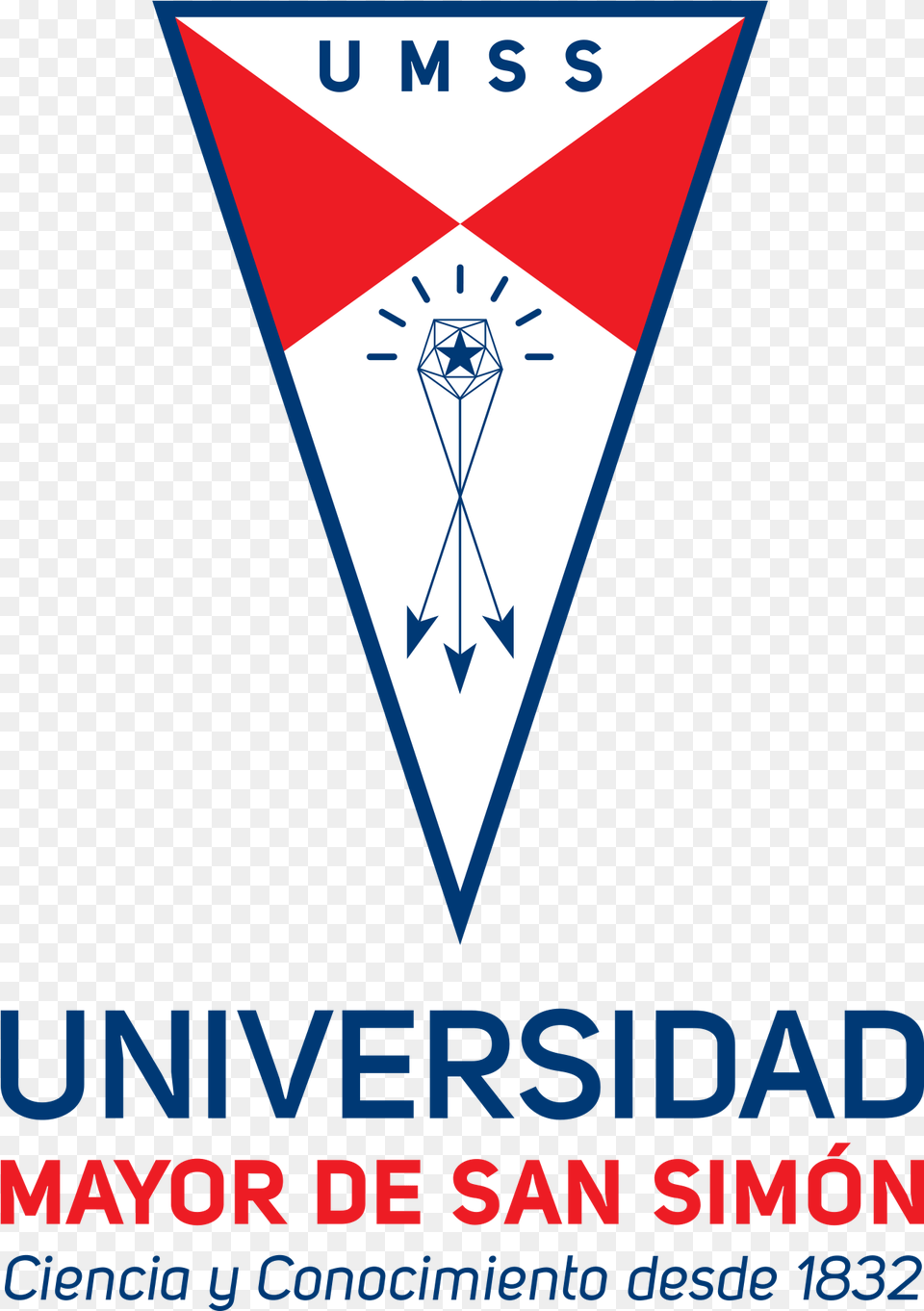Marca Vertical Universidad Mayor De San Simn Cochabamba Triangle, Advertisement, Poster Png Image