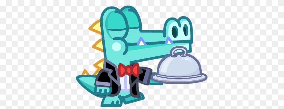 Marcel Le Uppity Croc Monsieur Holding A Tray, Bulldozer, Machine Free Transparent Png