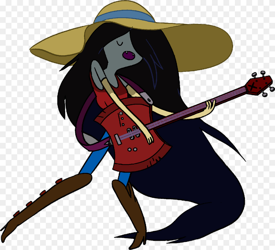 Marceline Hora De Aventura, Person, Guitar, Musical Instrument, Cartoon Free Transparent Png