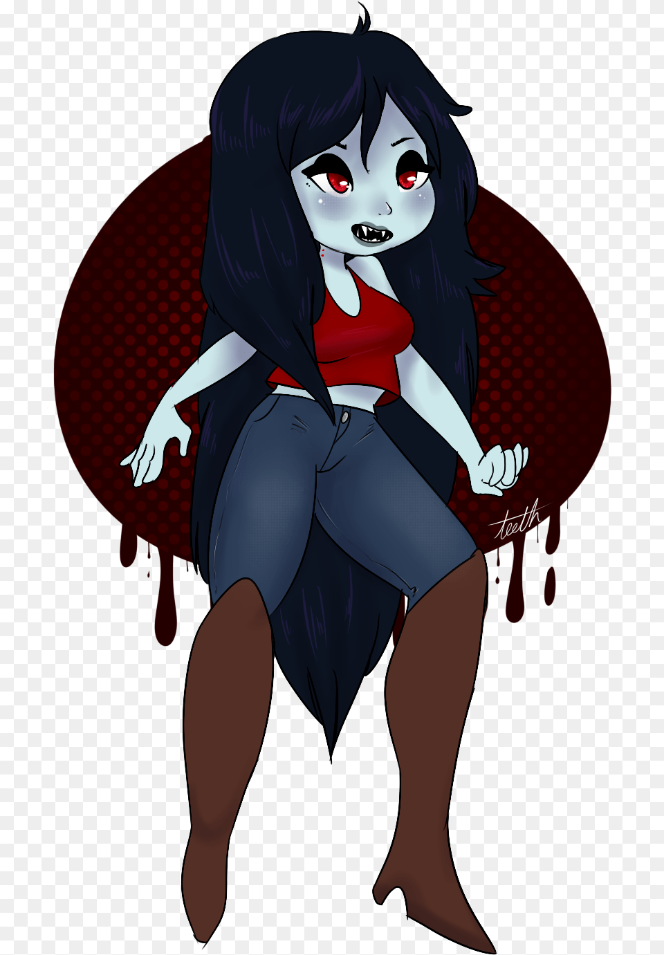 Marceline The Vampire Queen Steven Universe Off Color Obsidian, Book, Comics, Publication, Adult Png Image