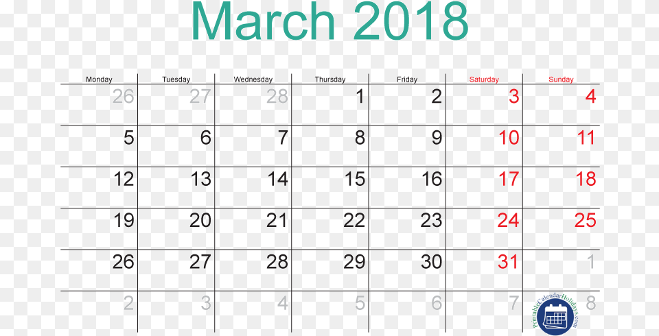 March 2018 Calendar With Holidays Calendario, Text, Scoreboard Png