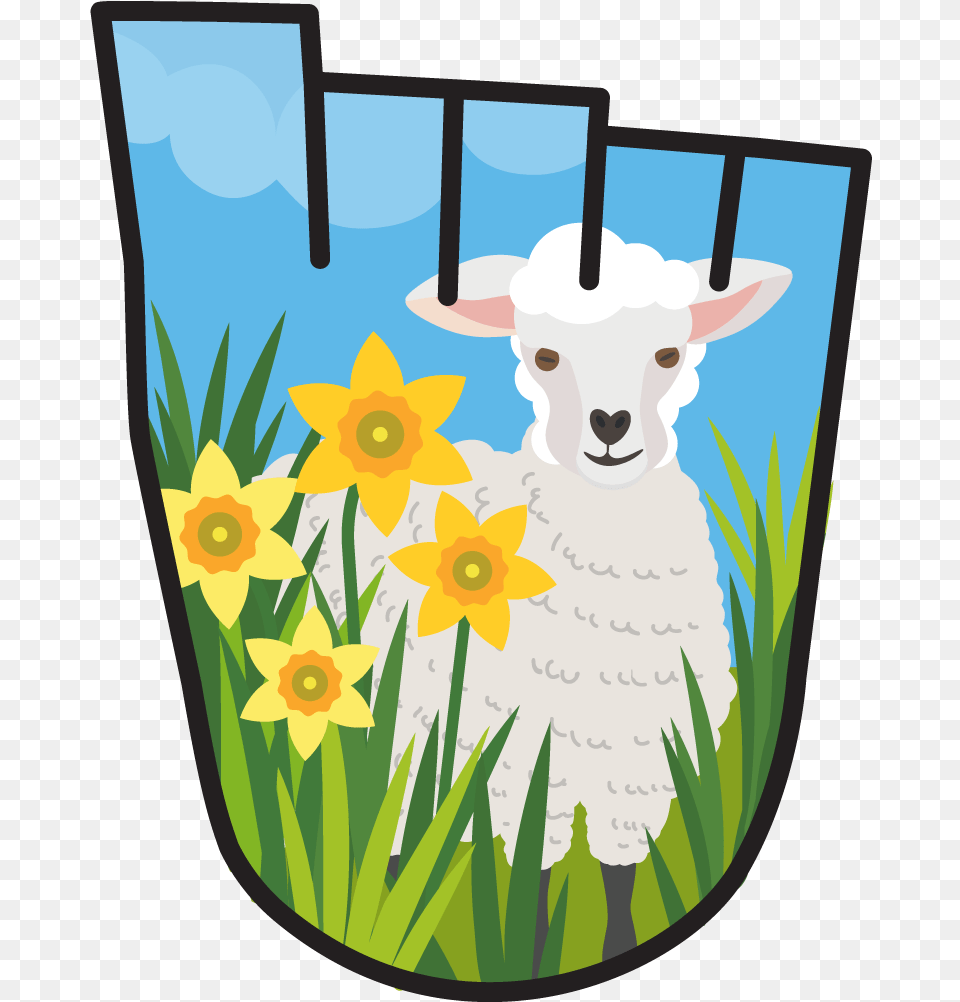 March 2019 Wow Badge Lambs, Bag, Daffodil, Flower, Plant Free Transparent Png