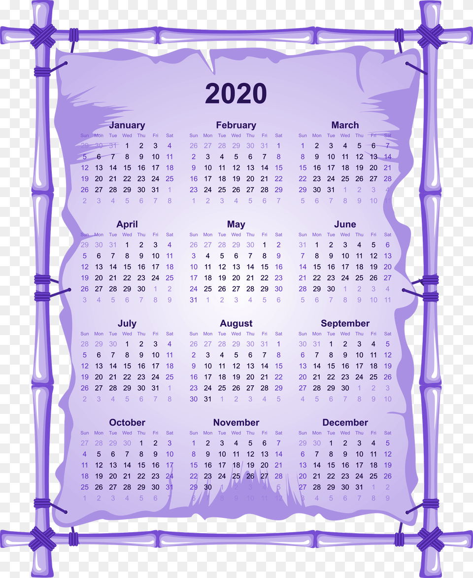 March 2020 Calendar Parallel, Text, Blackboard Free Png Download