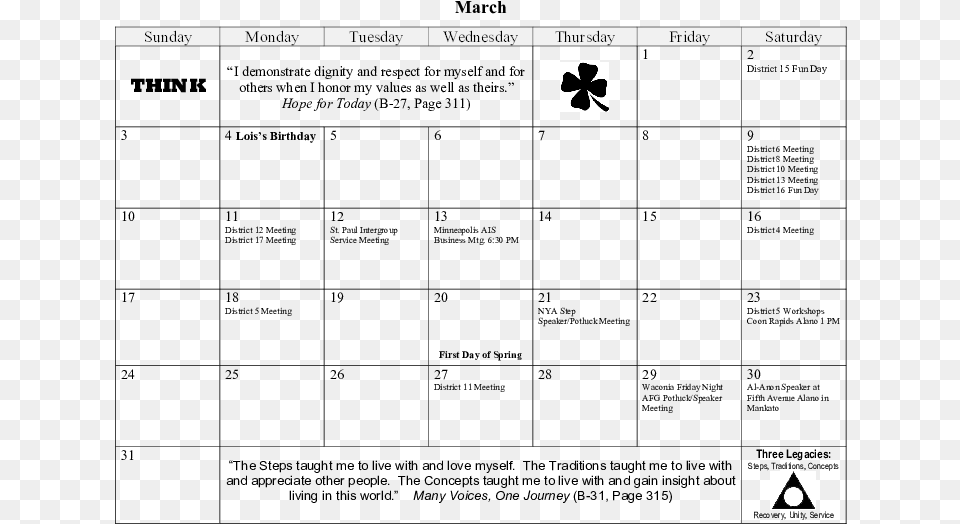 March Calendar Png Image