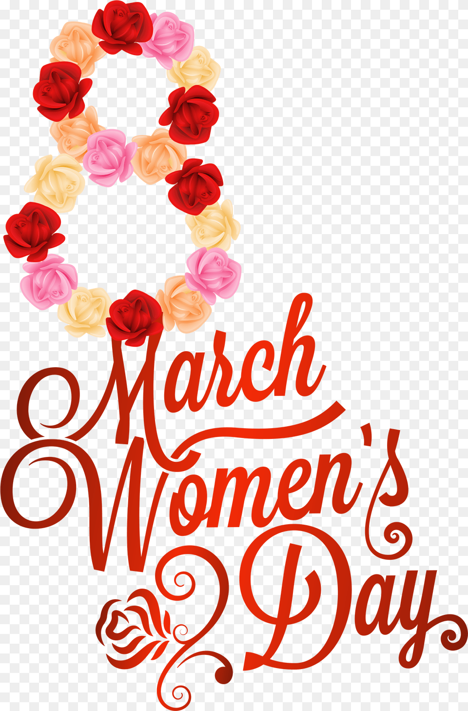 March Clipart Happy Womens Day, Flower, Petal, Plant, Flower Arrangement Free Png Download