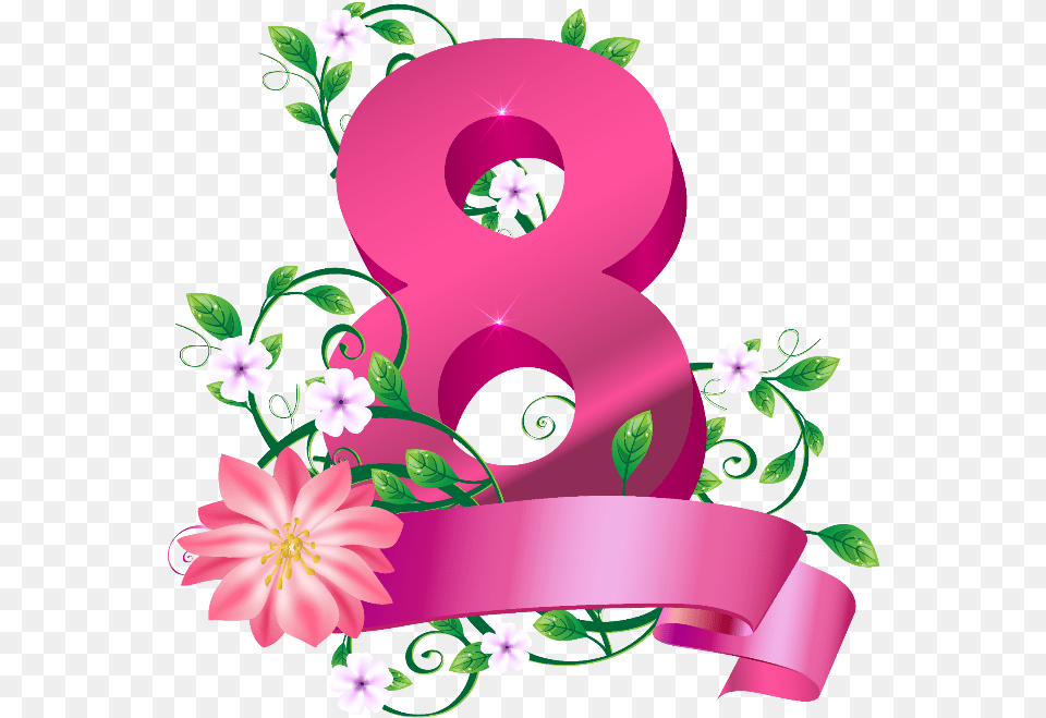 March Clipart Womens Day, Number, Symbol, Text, Art Free Transparent Png