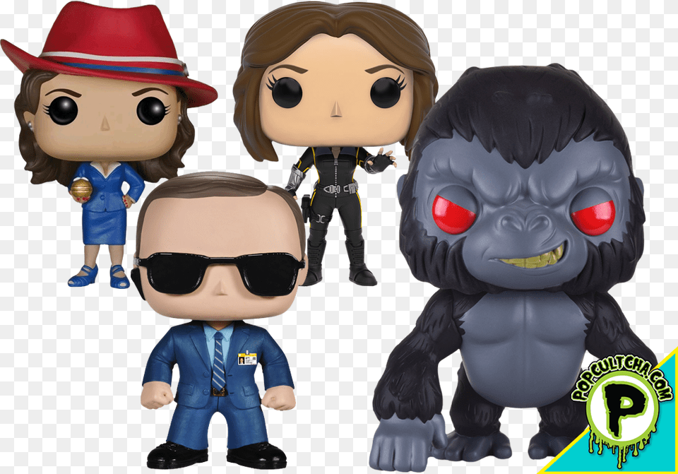 March Madness 2017 Marvellous Tv 4 Shot Pop Vinyl Bundle Flash Funko Pop Gorilla Grodd, Accessories, Sunglasses, Baby, Person Png Image