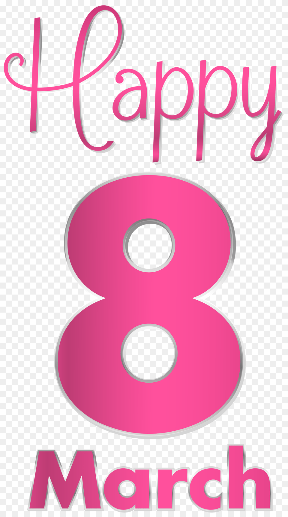 March Pink Transparent Clip Art, Number, Symbol, Text, Gas Pump Png Image