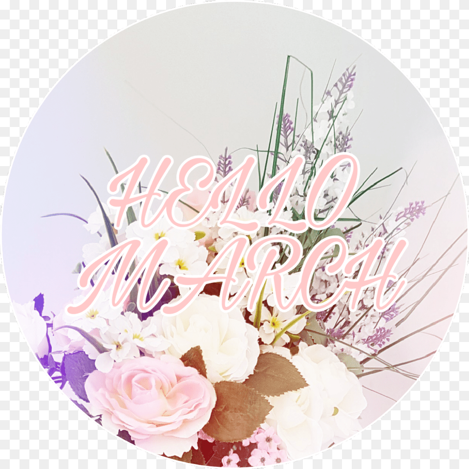 March Welcome Hope Pink Flower Followme Spring Bouquet Of Flowers Drawing, Art, Floral Design, Flower Arrangement, Graphics Png