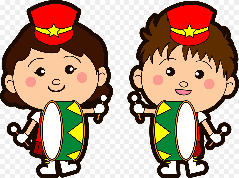 Marching Band Bass Drum Players Clipart, Baby, Face, Head, Person Free Png Download
