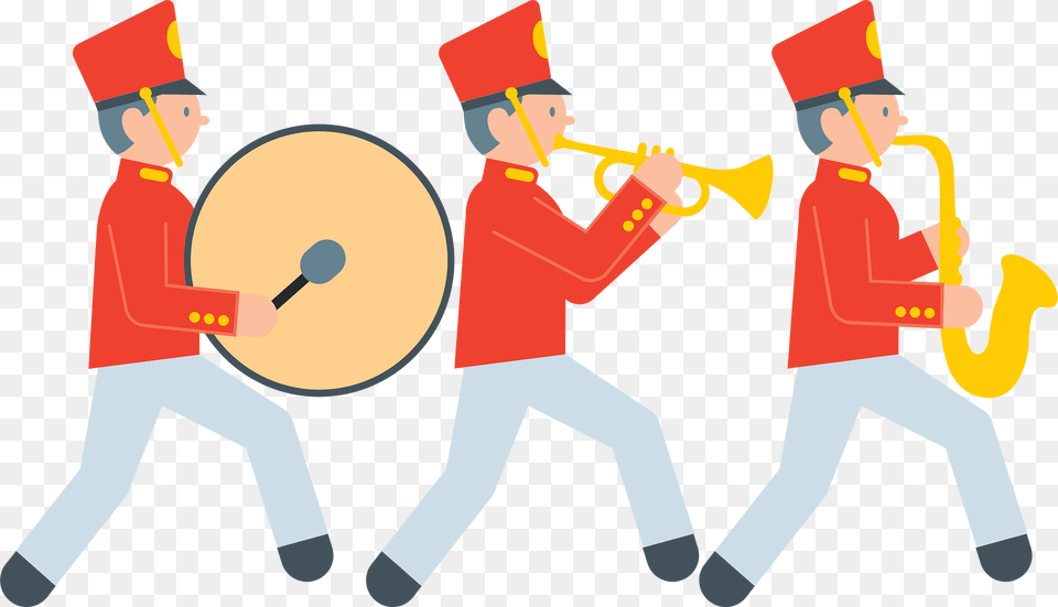 Marching Band Clipart, Person, Performer, People, Group Performance Png
