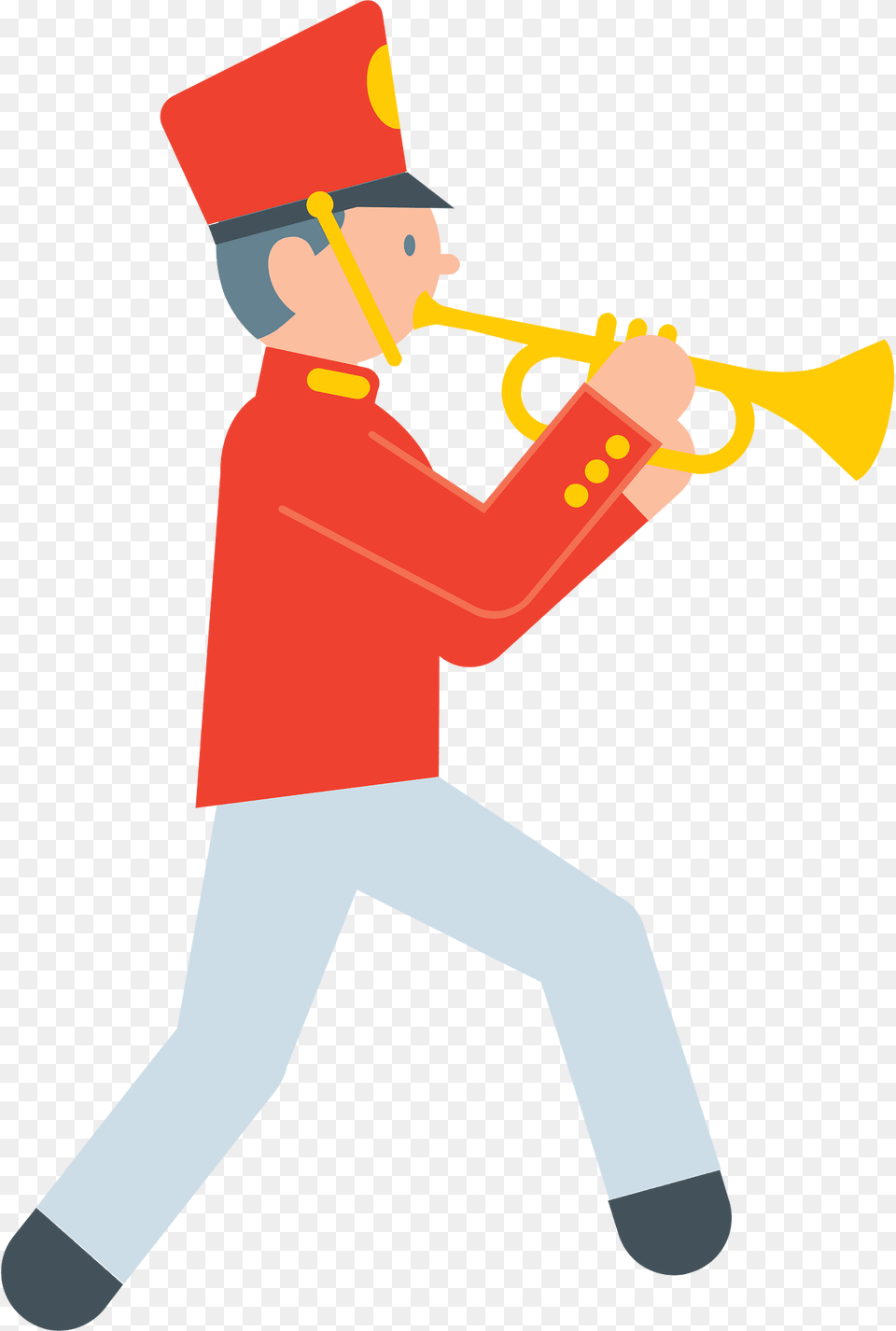 Marching Band Musician Clipart, People, Person, Brass Section, Horn Png