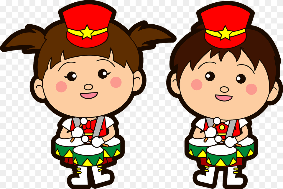 Marching Band Tenor Drum Players Clipart, Face, Head, Person, Baby Free Transparent Png