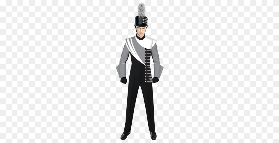 Marching Band Uniforms Color Guard Costumes Band Accessories, Suit, Clothing, Person, Costume Free Png Download