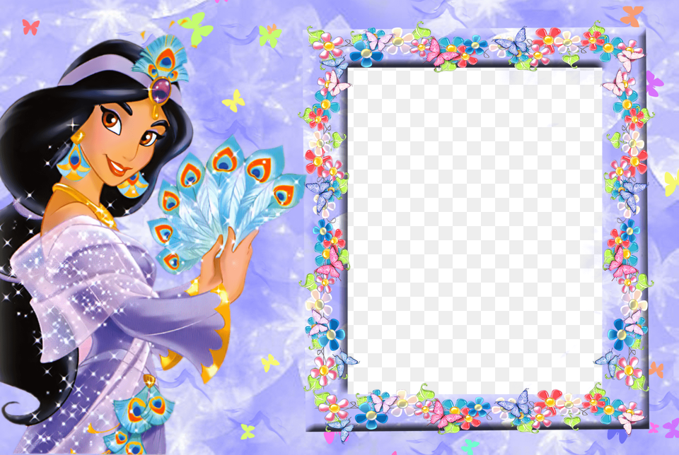 Marco De Foto Disney Aladn Princess Jasmine Disney Princess, Adult, Face, Female, Head Free Transparent Png