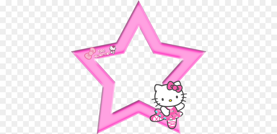 Marco De Kitty 2 Hello Kitty, Star Symbol, Symbol, Purple Free Transparent Png