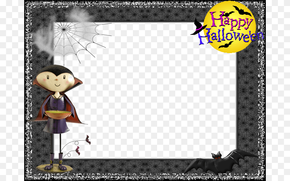 Marco Halloween Photoshop Clipart Picture Frames Halloween Halloween Happy Halloween Pendant Necklace, Toy, Doll, Adult, Person Free Transparent Png