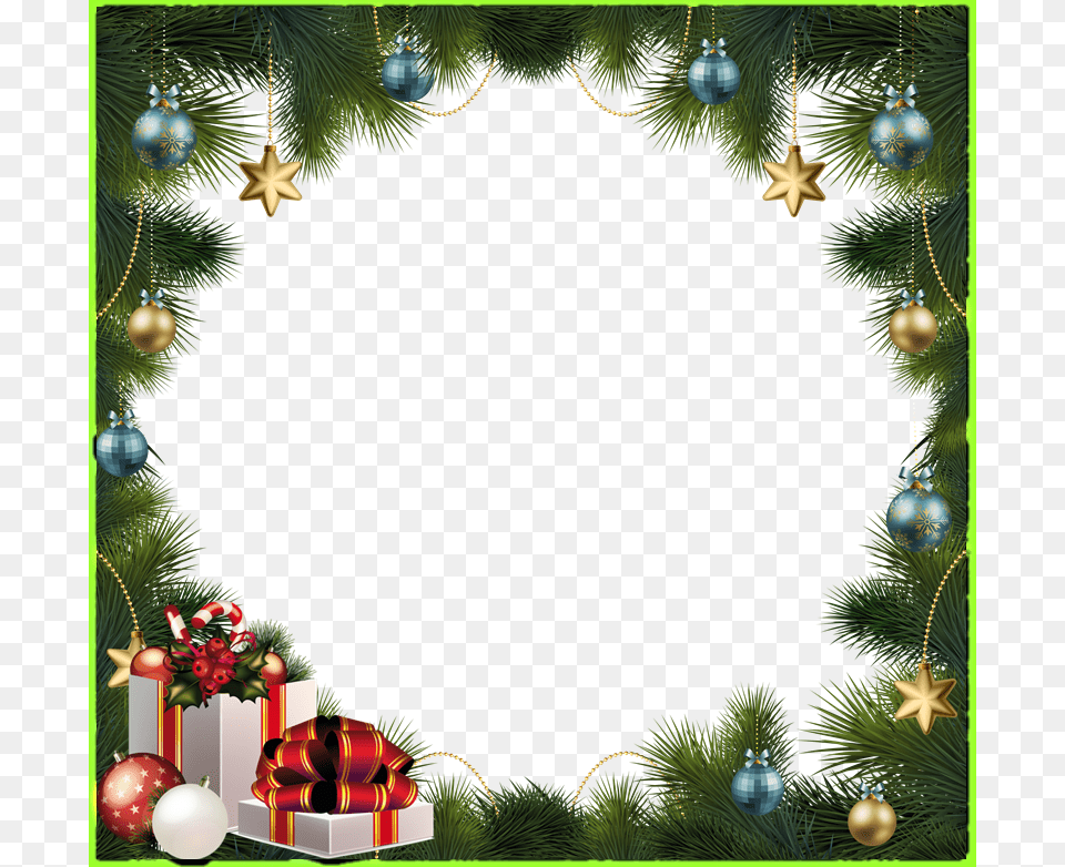 Marco Navidad Frame Christmas Ornaments Free Png Download