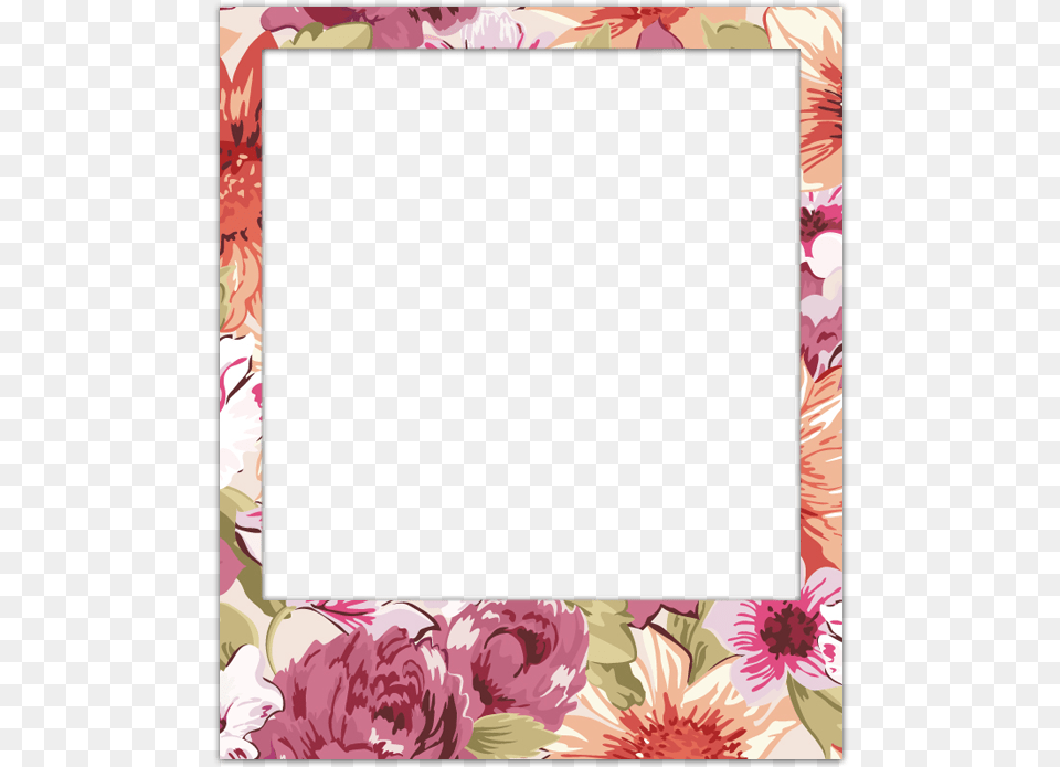 Marco Polaroid Polaroid Frame Camera Frame Picture Frame, Art, Floral Design, Graphics, Pattern Free Png Download