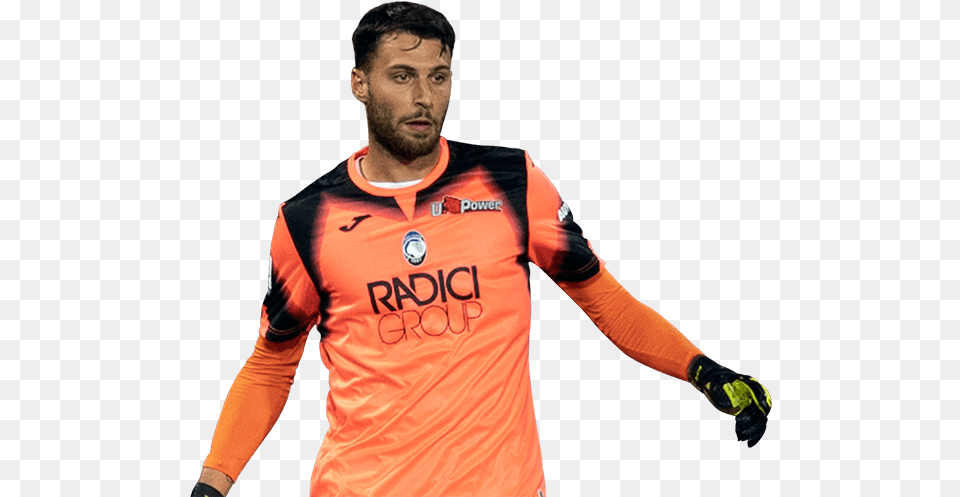 Marco Sportiello Player, T-shirt, Sleeve, Clothing, Shirt Free Png