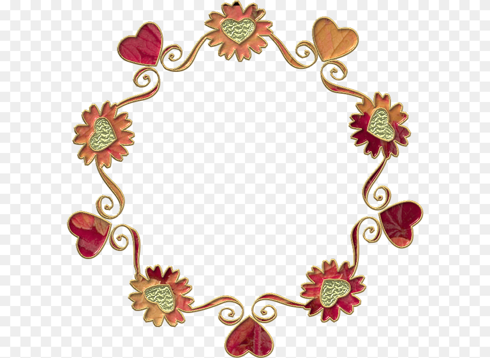 Marcos Decorativos De Flores, Accessories, Pattern, Jewelry, Necklace Png Image