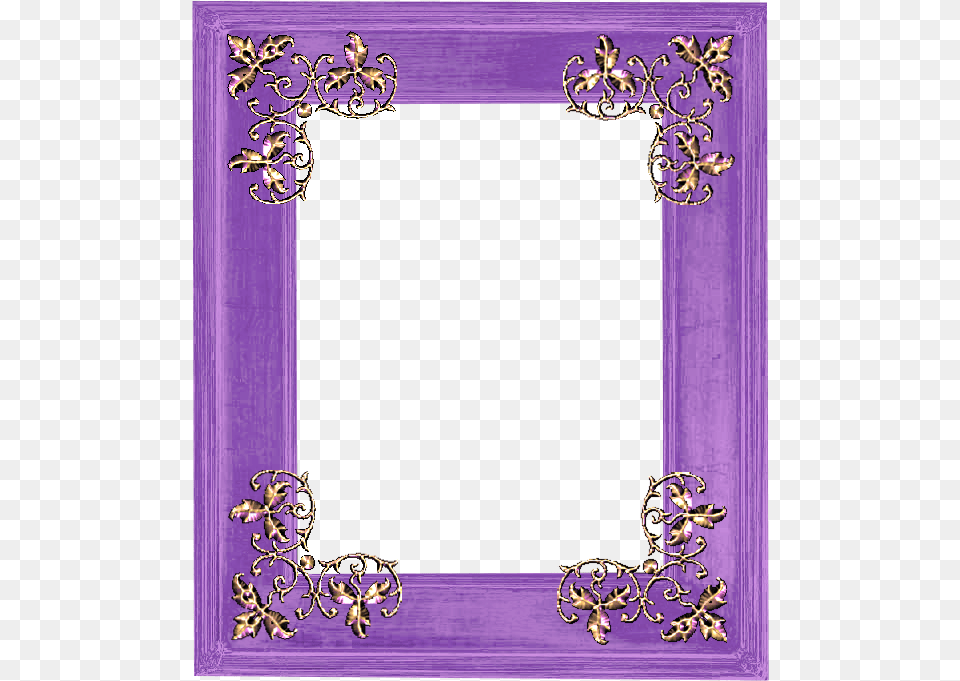 Marcos Elegantes Picture Frame, Purple Png Image