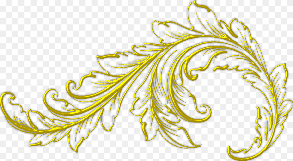 Marcos Ornamentos Dorados, Art, Floral Design, Graphics, Pattern Free Png Download