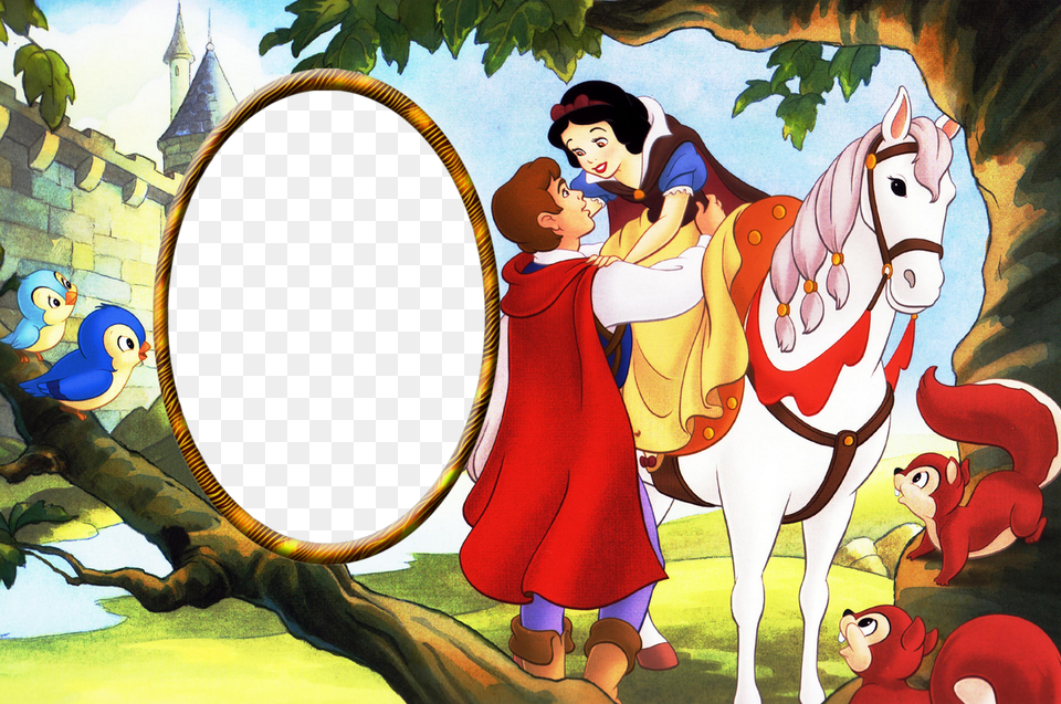 Marcos Para Fotos Blanca Nieves Snow White And Prince Disney, Person, Baby, Adult, Female Free Png