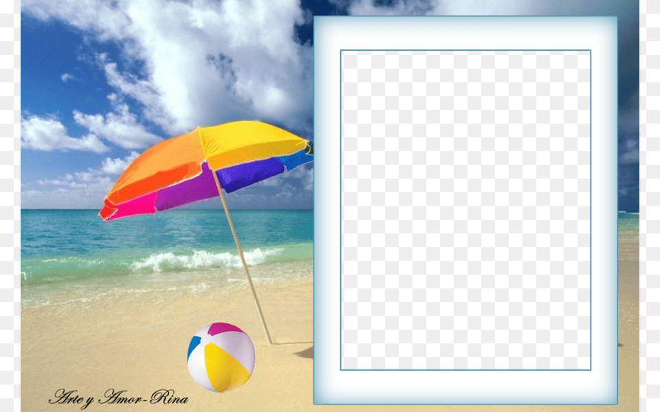 Marcos Para Fotos De Playa Clipart Desktop Wallpaper Amy Like Pillowcases Funny Beach Design Zippered Pillowcase, Water, Summer, Shoreline, Sea Free Png
