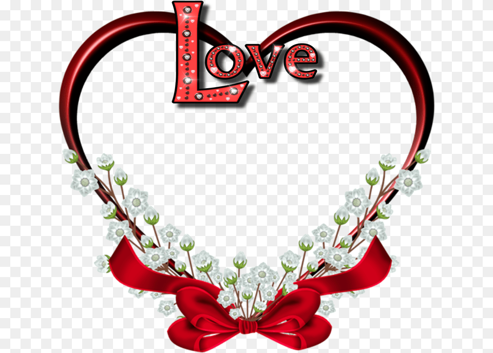 Marcos Para Fotos De San Valentn Flower Heart Frame, Accessories, Jewelry, Necklace, Birthday Cake Png