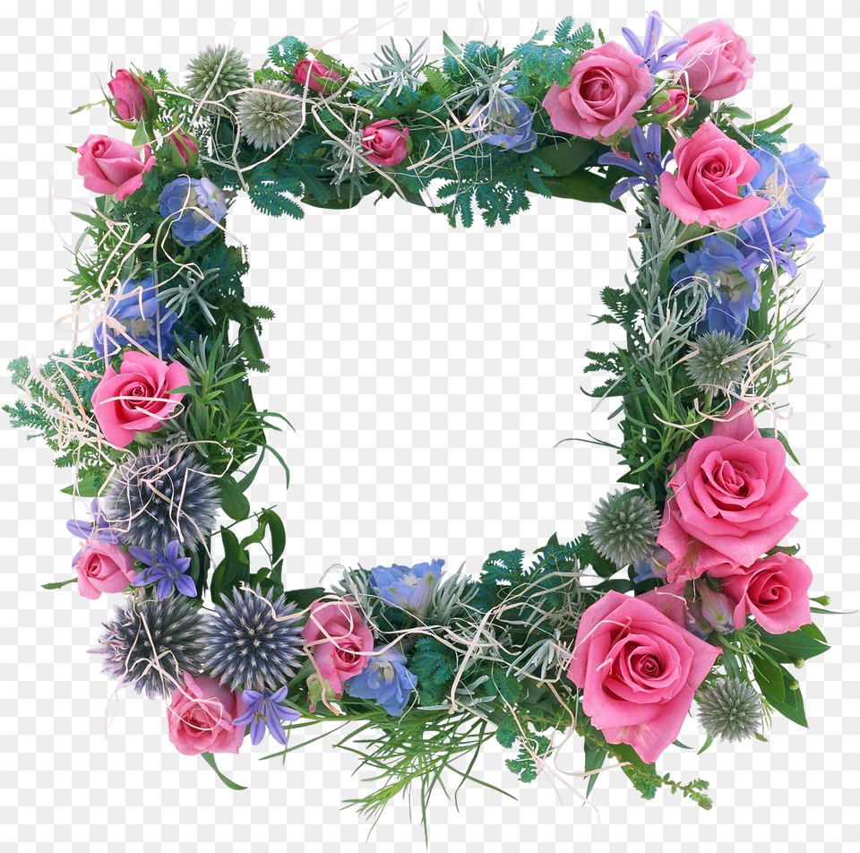 Marcos Para Fotos Facebook Marcos Para Fotos Con Flores Hermosas, Flower, Plant, Rose, Wreath Free Transparent Png