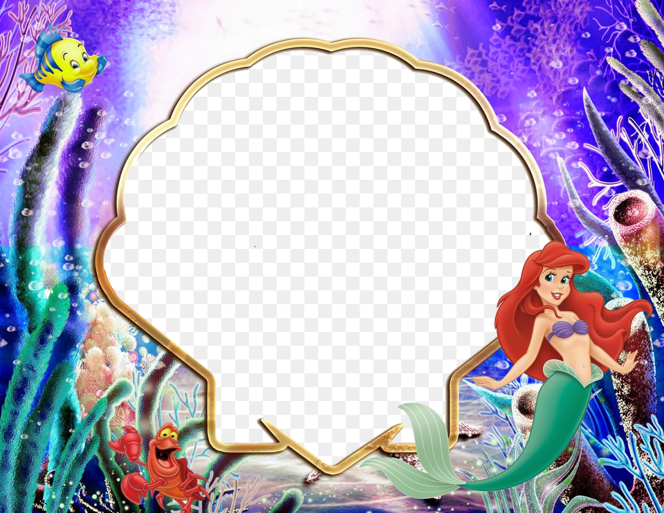 Marcos Para Photoshop Y Algo Mas Little Mermaid Underwater World, Adult, Female, Person, Woman Png Image
