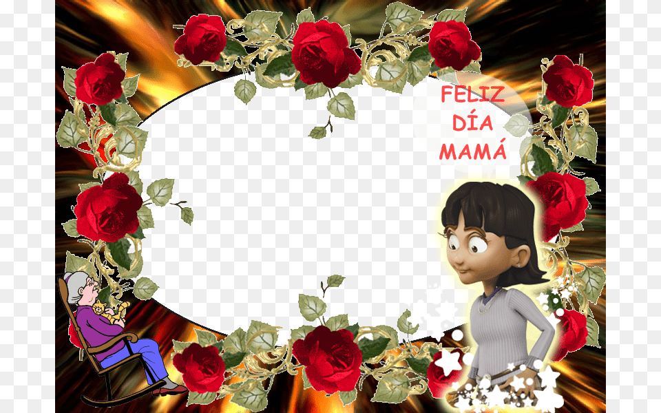 Marcos Photoscape Dia De La Madre Dividers, Rose, Plant, Flower, Petal Free Transparent Png