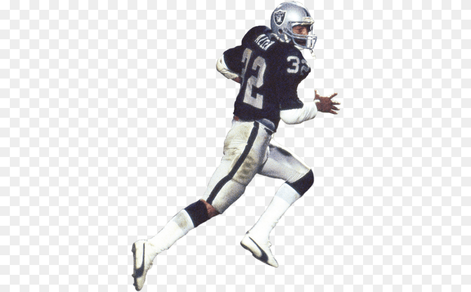 Marcus Allen 74 Yard Td Run In Super Bowl Xviii Kick American Football, Helmet, Person, American Football, Playing American Football Free Transparent Png