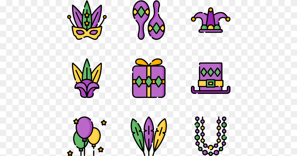 Mardi Gras, Purple Png Image