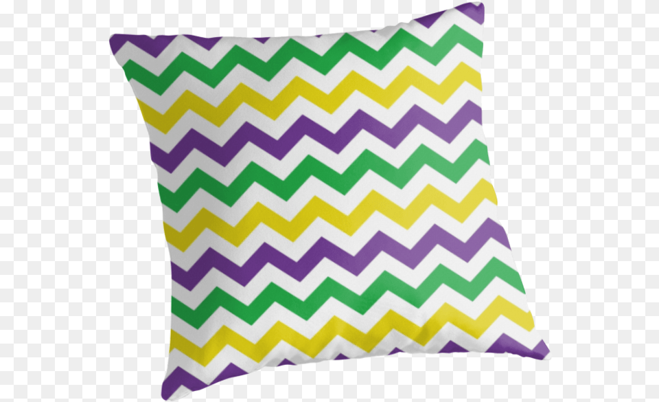 Mardi Gras Chevron Pattern By Studioblack Garment Bag, Cushion, Home Decor, Pillow Free Png