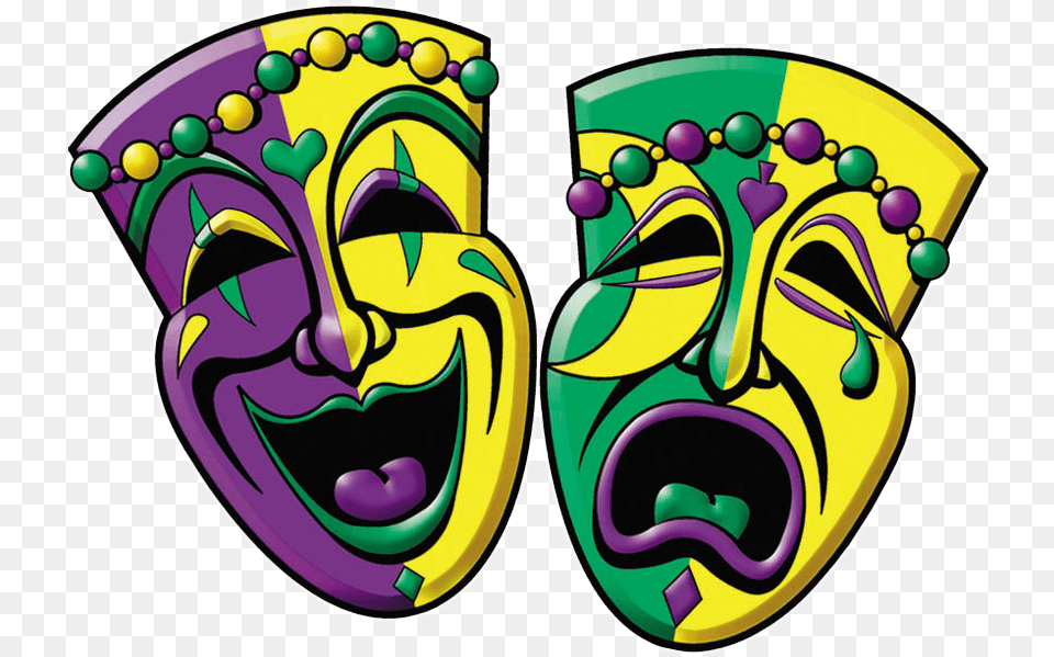 Mardi Gras Comedy And Tragedy, Carnival, Crowd, Mardi Gras, Parade Png Image