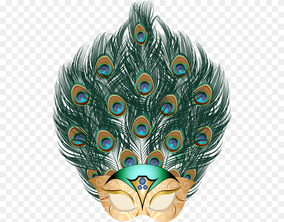 Mardi Gras Feathers Peacock Feather Mask, Face, Head, Person, Animal Png Image