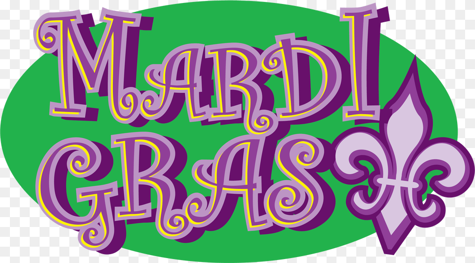 Mardi Gras Green And Purple Clip Art, Text, Mardi Gras, Carnival, Crowd Free Transparent Png