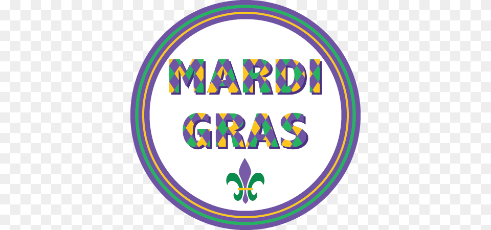 Mardi Gras Napkin Knot Napkin, Logo, Disk, Text Png