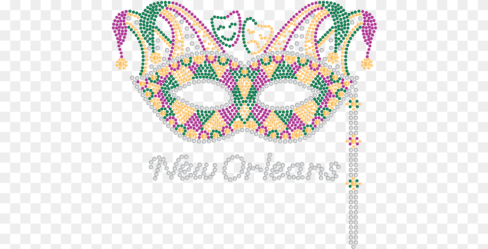 Mardi Gras Rhinestone Mask With Jester Crown Mask, Mardi Gras, Carnival, Crowd, Person Png Image
