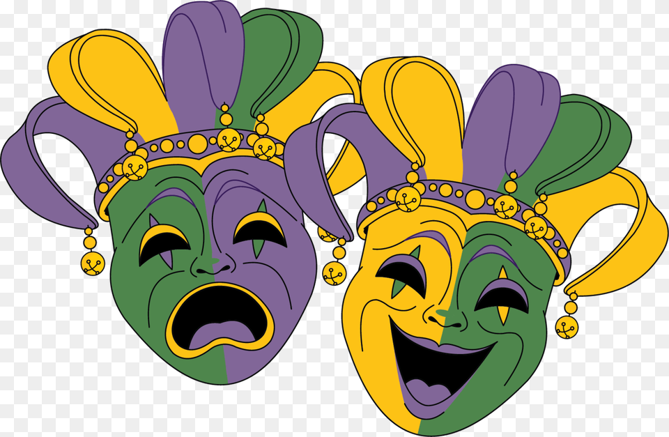 Mardi Theatre Gras Mask Vector Graphics Clipart Clip Art For Mardi Gras, Carnival, Crowd, Mardi Gras, Parade Png Image