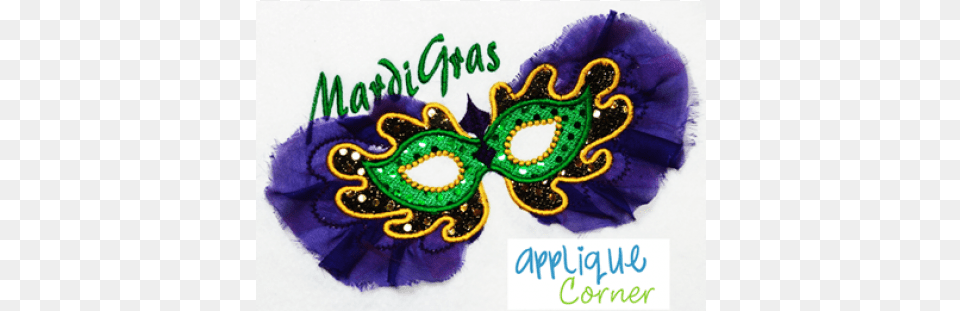 Mardigras Mask Mg Applique Design Shameock Applique Shirt Personalized With Name, Person, Carnival, Crowd, Parade Free Png Download