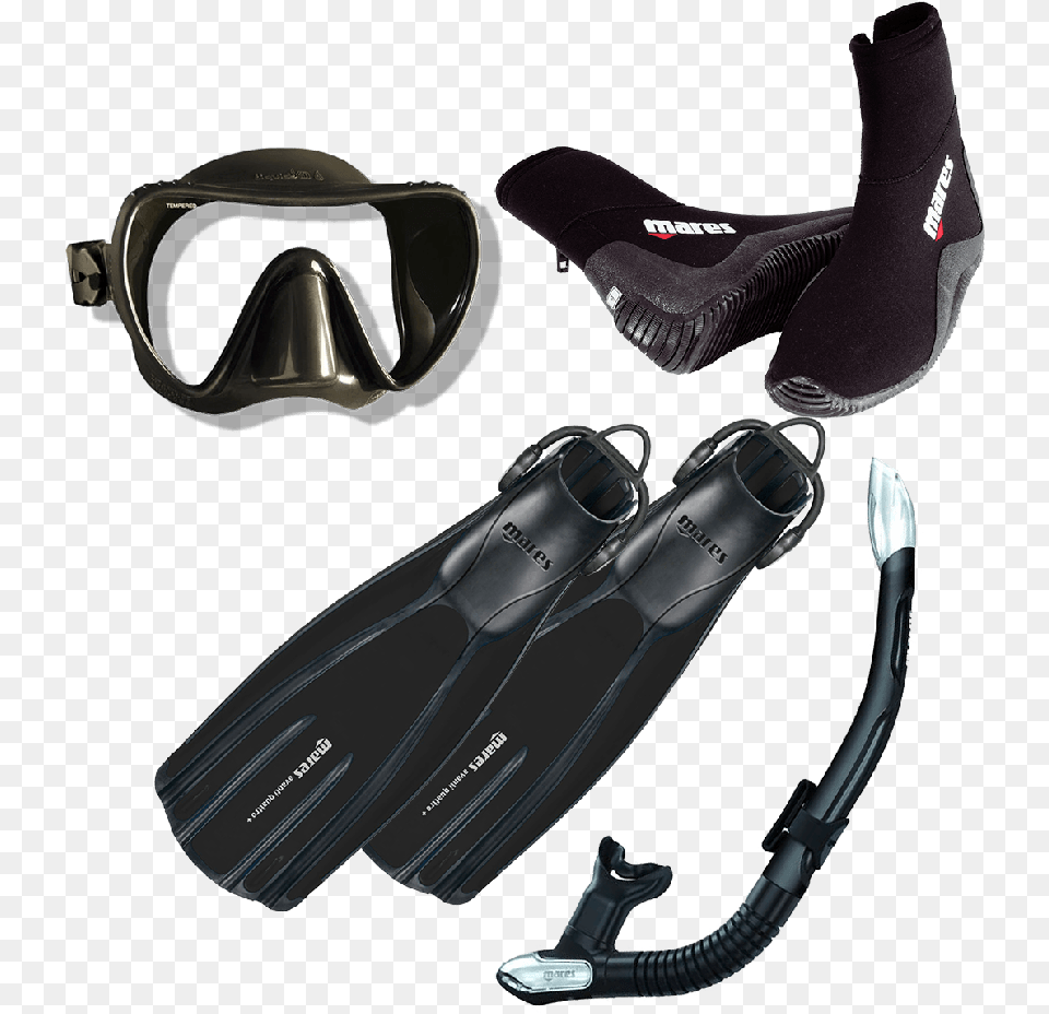 Mares Snorkel Package, Accessories, Clothing, Glove, Goggles Png Image