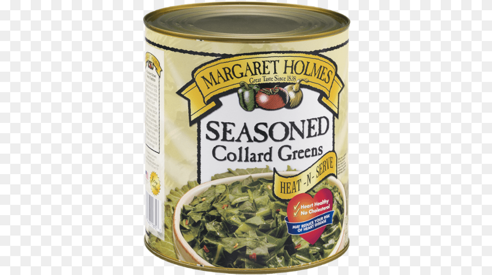 Margaret Holmes Seasoned Collard Greens 15 Oz, Aluminium, Tin, Can, Food Png